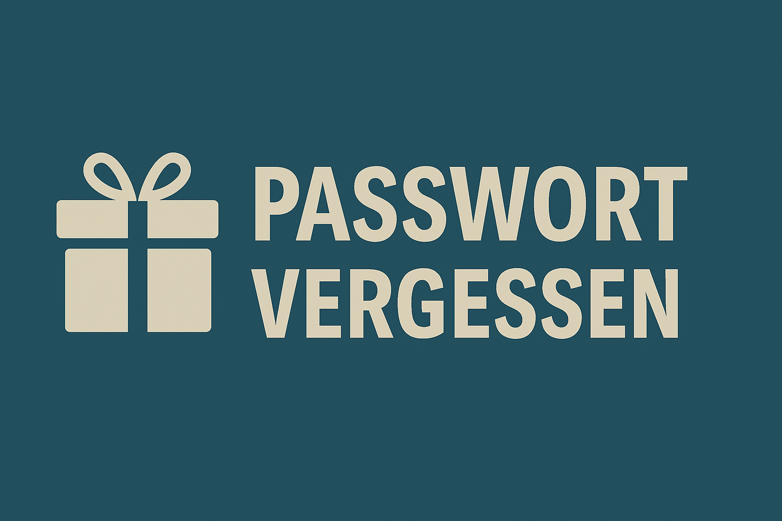 Passwort vergessen